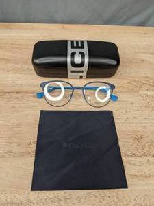 lot 131A image: NEW Police Glasses with Display Lenses L