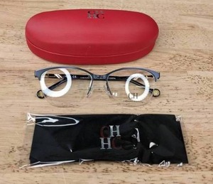 lot 79 image: New Carolina Herrera Eyeglasses with Display Lenses  L