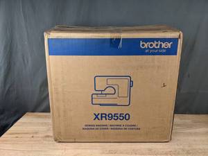 lot 16 image: NEW Brother 165-Stitch XR9550 Computerized Sewing Machine M