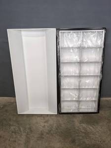 lot 77 image: Lithonia Lighting White and Black & White Light Fixtures M