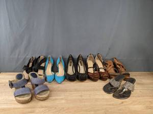 lot 262 image: Seven Pairs of Various Womens Shoes Sizes 8.5-9.5  &nbspM