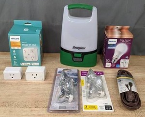 lot 97A image: New Phillips Wi-Fi Plug In Tap, Phillips Wi-Fi Light Bulb, Halogen Light Bulbs and More   M