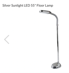 lot 193 image: NEW Silver Sunlight LED 55 Floor Lamp M