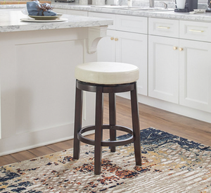 lot 209 image: NEW Linon Maya Rice Swivel Counter-Height Stool M