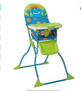 lot 214 image: NEW Cosco Simple Fold Deluxe High Chair M