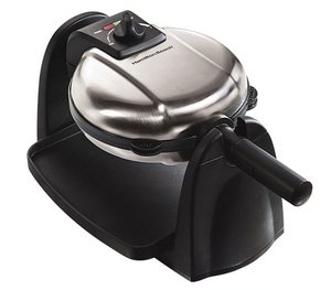 lot 78 image: NEW Hamilton Beach Flip Belgian Waffle Maker M