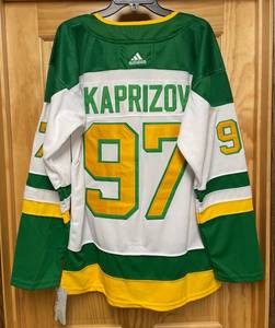 lot 46A image: Brand New Adidas Kirill Kaprizov Minnesota Wild NHL Hockey Jersey Mens Size Large 52 I