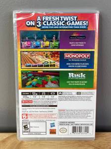 lot 48A image: Brand New Nintendo Switch Hasbro Game Night Monopoly Risk Trivial Pursuit O