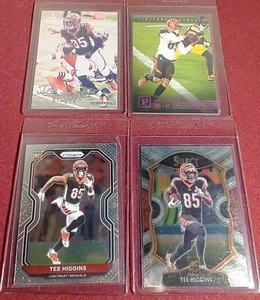 lot 2 image: (4) Tee Higgins Rookie Cards
