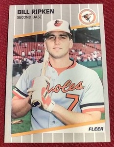 lot 3 image: 1989 Fleer Bill Ripken Blackout Card