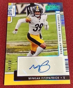 lot 15 image: 2021 Panini Contenders Minkah Fitzpatrick Autograph Rookie Card - #d49