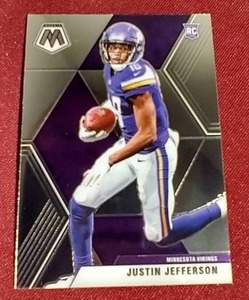 lot 17 image: 2020 Mosaic Justin Jefferson Rookie Card