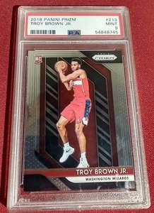 lot 21 image: 2018 Panini Prizm Troy Brown Jr. Rookie Card - PSA 9