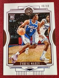lot 24 image: 2020-21 Chronicles Legacy Tyrese Maxey Rookie Card - #d99