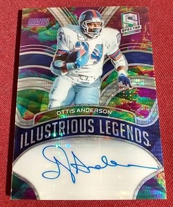 lot 30 image: 2022 Panini Spectra Ottis Anderson Autograph Card - #d99