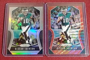 lot 31 image: (2) 2019 Panini Prizm DeSean Jackson Cards - One #d149