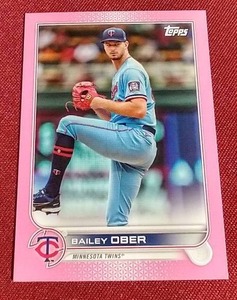 lot 36 image: 2022 Bailey Ober Mini Pink Card - #d25