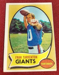 lot 50 image: 1970 Topps Fran Tarkenton Card