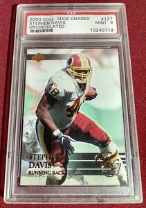 lot 51 image: 2000 Collectors Edge Stephen Davis Card - PSA 9