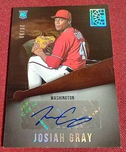 lot 52 image: 2022 Panini Capstone Josiah Gray Autograph Rookie Card - #d99
