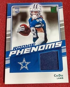 lot 79 image: 2020 Donruss CeeDee Lamb Jersey Rookie Card