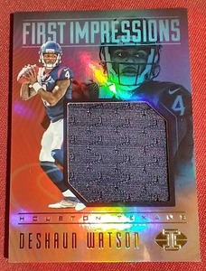 lot 101 image: 2017 Panini Illusions Deshaun Watson Jersey Rookie Card