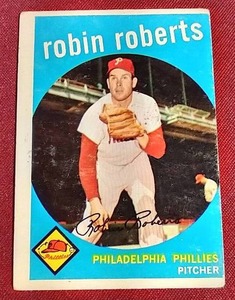 lot 104 image: 1959 Topps Robin Roberts Card