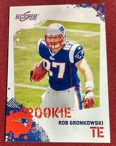 lot 107 image: 2010 Score Rob Gronkowski Rookie Card