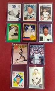 lot 108 image: (10) Mickey Mantle Insert Cards