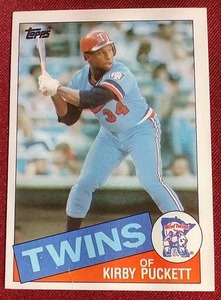 lot 109 image: 1985 Topps Kirby Puckett Rookie Card