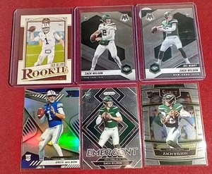 lot 112 image: (6) Zach Wilson Rookie Cards