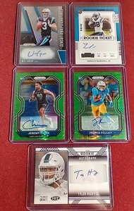 lot 113 image: (5) Autographed NFL Cards - Mostly Rookies