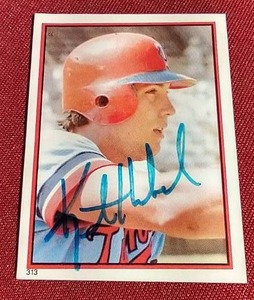 lot 119 image: Kent Hrbek Autographed 1983 Topps Sticker