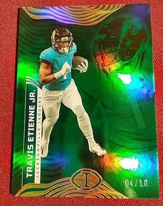 lot 120 image: 2022 Panini Illusions Travis Etienne Jr. Card - #d10