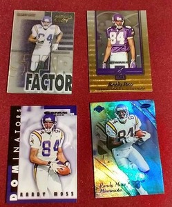 lot 122 image: (4) #d Randy Moss Cards