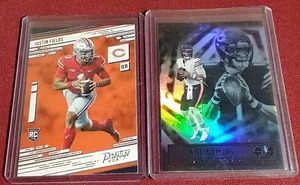 lot 124 image: (2) 2021 Justin Fields Rookie Cards