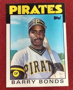 lot 127 image: 1986 Topps Traded Barry Bonds Rookie Card