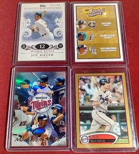 lot 136 image: (4) Numbered Twins (Mostly Mauer) Cards