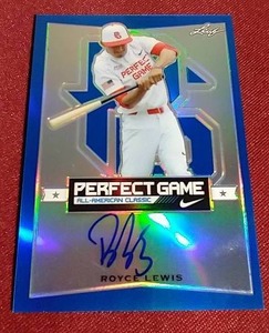 lot 138 image: 2016 Leaf Royce Lewis Autograph Card - #d50