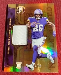 lot 146 image: 2021 Panini Gold Standard Kene Nwangwu Jersey Rookie Card - #d49
