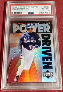 lot 148 image: 1996 Upper Deck Ken Griffey Jr. Insert Card - PSA 8
