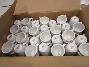 lot 391 image: (56) Stoneware Coffee Cups