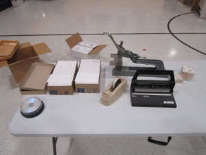 lot 406 image: Large Stapler & Misc. Office Items