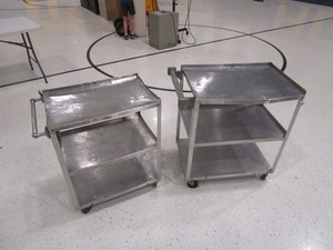 lot 411 image: (2) SS Kitchen Carts