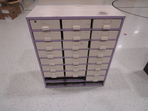 lot 416 image: Steel Storage Cab 14x30x37
