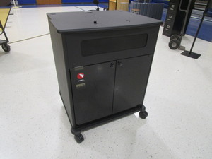 lot 417 image: V-Tel Rolling MediaRack Cart
