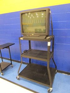 lot 18 image: AV Cart & JVC TV 28x38x50