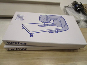 lot 31 image: (2) Brother Sewing Machine Tables