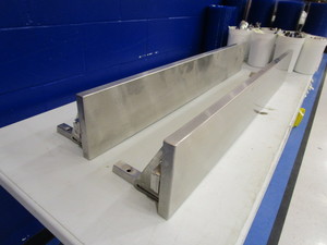 lot 71 image: (2) 7x46 SS Shelves