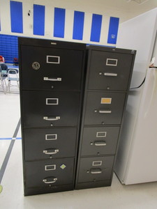lot 97 image: (2) 4 Drawer File Cabinets